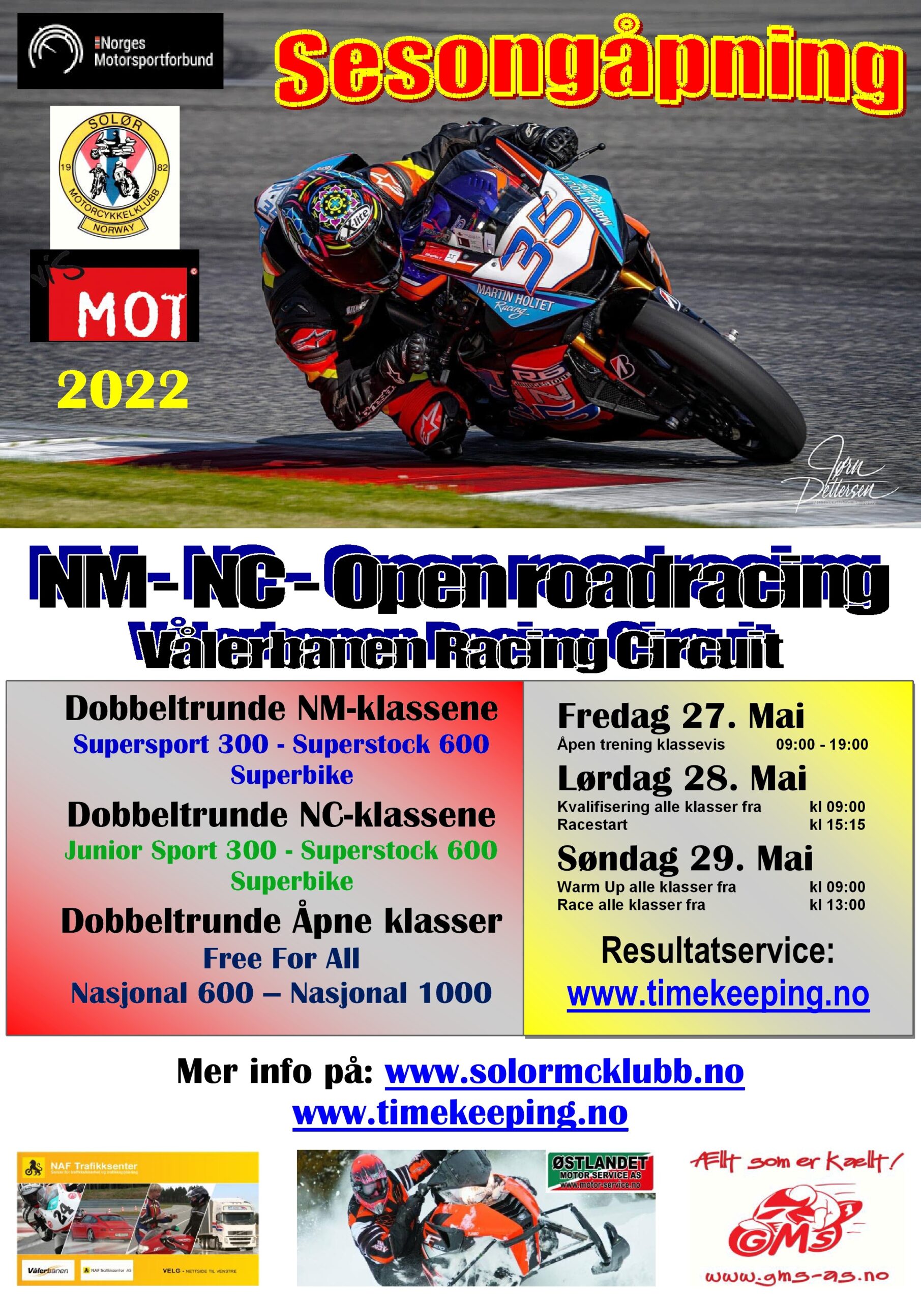 Poster NM-NC - Åpent - Vålerbanen - MAI 2022