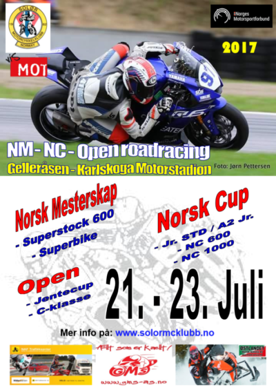 Poster NM-NC Karlskoga - Juli 2017