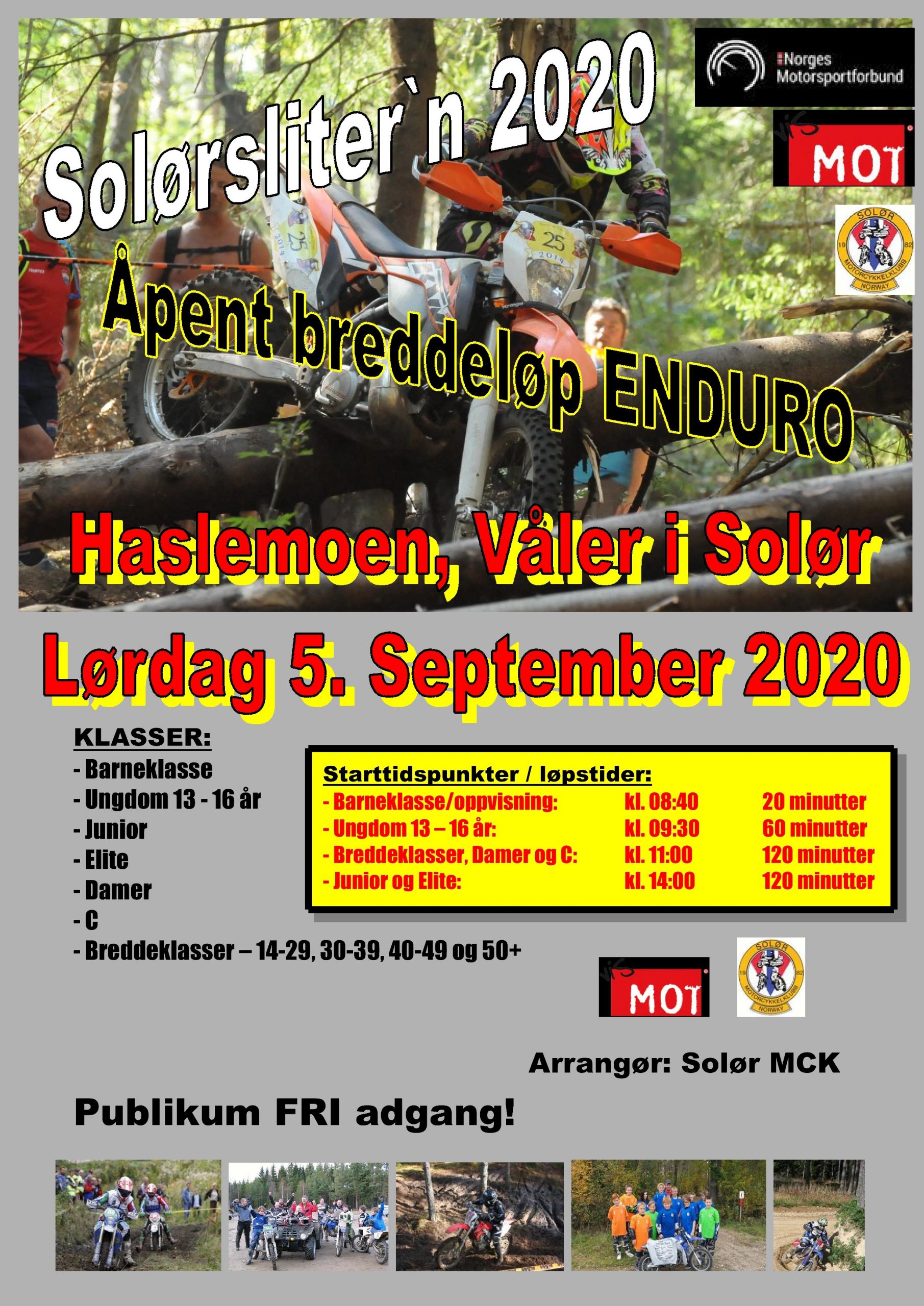 Poster Solørslitern 2020 - lørdag 5. september