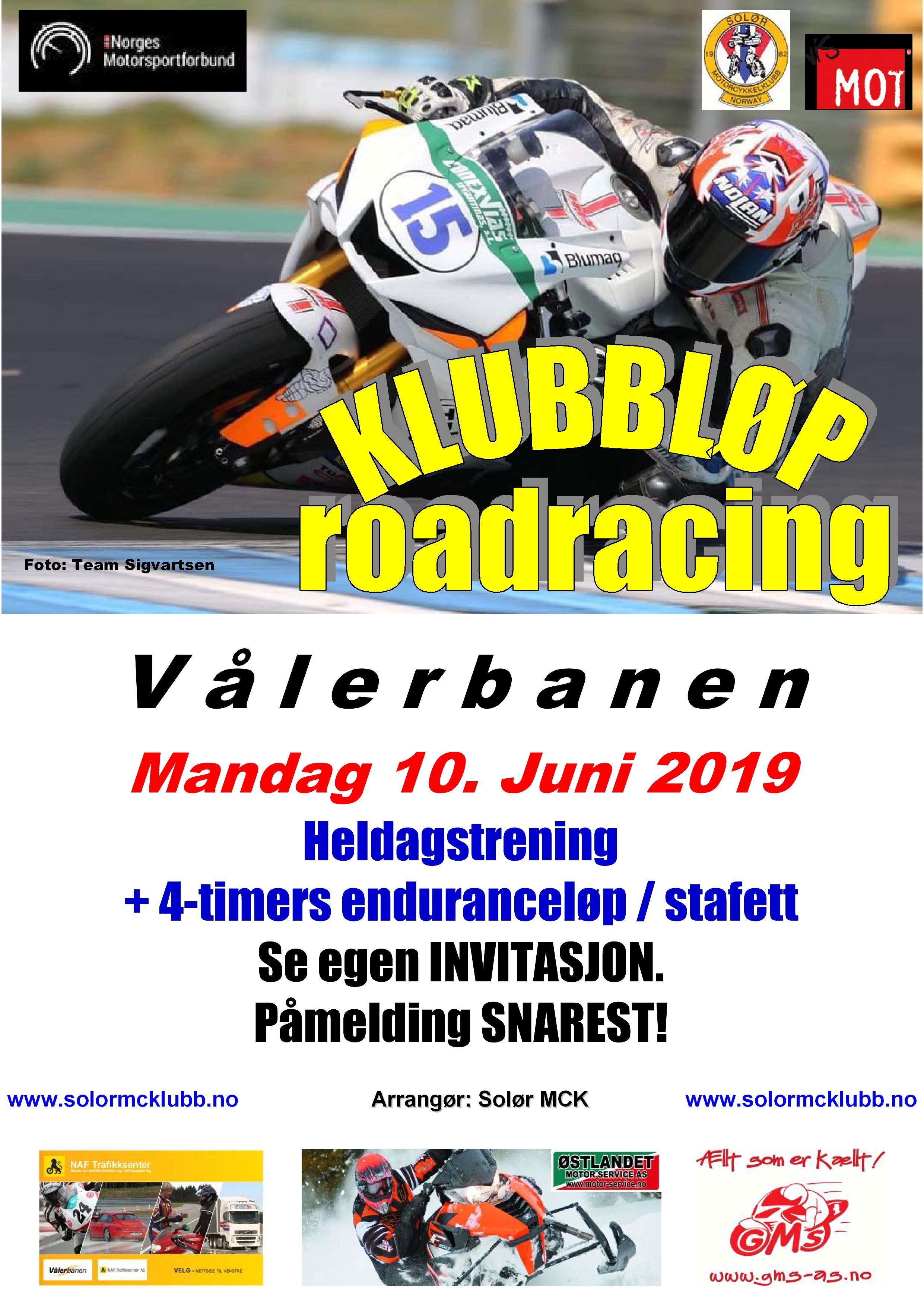 Poster klubbløp 1 - RR 2019