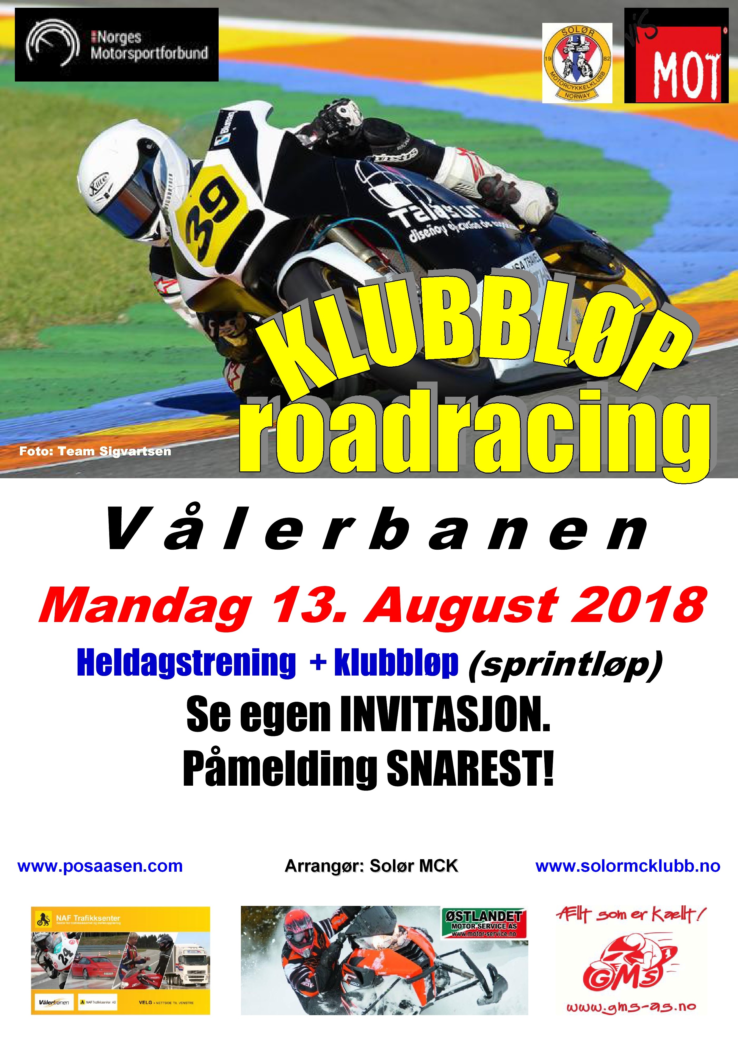 Poster klubbløp 2 - RR 2018